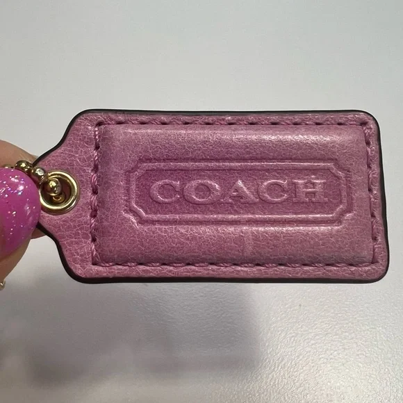 Coach Pink Bag Tag - Picture 5 of 6